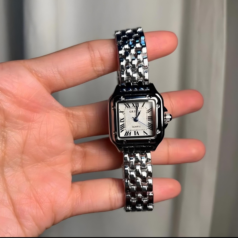 Panthere Classic Rectangle Stainless Steel Silver - Picture 9 of 15